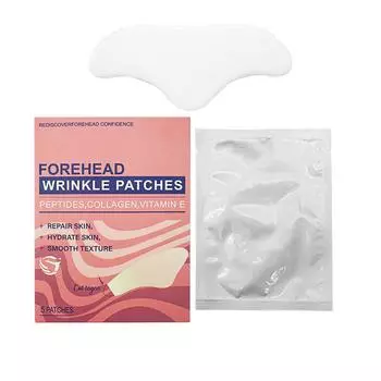 Anti-wrinkle Forehead Patch Gel Forehead Patch, Lifting, Firming, Hydrating And Moisturizing Forehead Wrinkle Patch 5-piece Set. One Size розовый