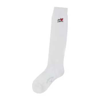 Antibacterial and Deodorizing High Socks Golf Socks C25193208 FR [Callaway] Women s [LOVE Series] / / 1030_White