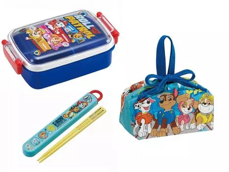 Антибактериальный ланч-бокс Paw Patrol, пушистый, 450 мл, набор палочек для еды, сумка на шнурке, подготовка к входу, Paw Patrol, детский
