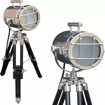Прожектор в стиле штатива Модель Wood Tripod Lamps Светодиодные прожекторы Marine