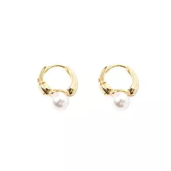Anting-Anting Kancing Mutiara Mode Mutiara Air Tawar Alami Asli Anting-Anting Emas 14K Hadiah Perhiasan Istimewa untuk Wanita YELLOW