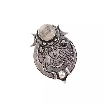 Antique Black Rutile Crystal 925 Sterling Silver Oxidized Pendant Jewelry 1.63 CP-22-25