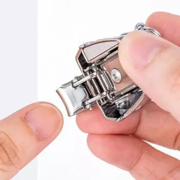 Antirust Folding Nail Clipper Portable Bag Shaped Pendant Cute Nail Clippers Keychain Backpack шампанского/золотой