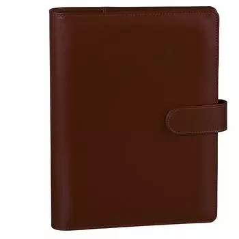 Antner A5 PU кожаный переплет 6 колец обложка для блокнота A5 бумага A5 персональный планировщик A5 бюджетный переплет со сменными листами магнитная застежка коричневый коричневый