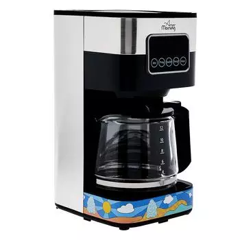 Any Morning Coffee Maker, 10 Cups Touch-Screen Programmable Coffee Machine, Automatic Start and Shut Off, Anti Drip Function, 1.5 L / 50 oz
