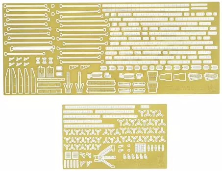 AOSHIMA 1/700 Waterline Series Detail Up Parts US Navy Aircraft Carrier WASP Dedicated Etching Parts Set Пластиковые детали для моделей