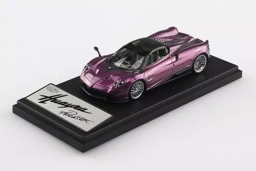 Aoshima Bunka Kyozai Skynet Zamini Car 143 Pagani Huayra Roadster Purple Finished Product