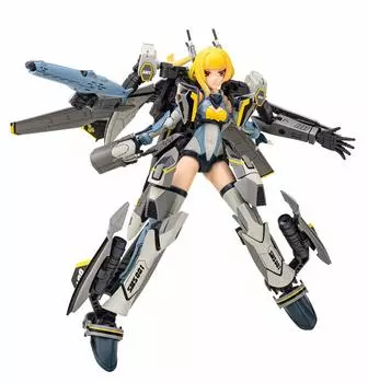 Aoshima Bunka Kyozai VFG Macross Frontier Messiah Высота 155 мм пластиковая модель VF-25S приблизительно. Цветовая кодировка MC-06