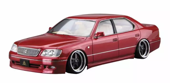 Aoshima Bunka Kyozaisha 124 The Tuned Car Series No.23 Toyota Haute Couture USF21 Celsior 1997 Пластиковая модель