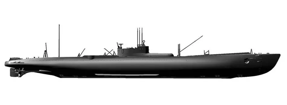 Aoshima Bunka Kyozaisha 1350 Ironclad [стальной корабль] Крейсер Подводная лодка Тип Otsu I-27 Специальное судно, оборудованное подводной лодкой