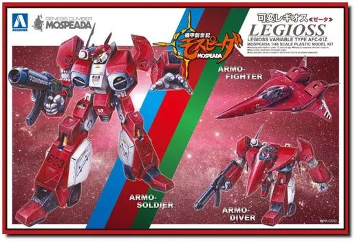 Aoshima Bunka Kyozaisha Genesis Mospeada Variable Regios Zeta масштабная пластиковая модель 1/48