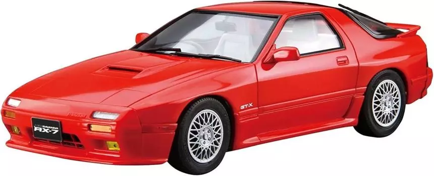 Aoshima Bunka Kyozaisha Модель автомобиля серии Mazda FC3S Savanna Пластиковая модель 1/24 № 64 RX-7 89 (Машина)