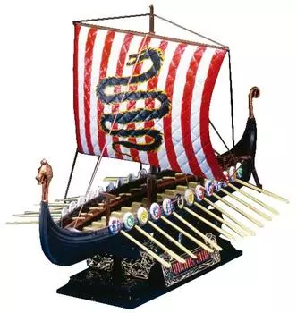 Aoshima Bunka Kyozaisha Old Time Ships No.03 Корабль викингов