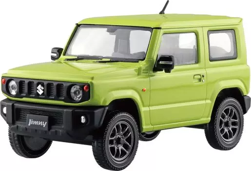 Aoshima Bunka Kyozaisha Raku Plastic Snap Kit Suzuki JB64 Jimny Kinetic Yellow Plastic Model 1/32 No.09-KY Color-coded (Car)