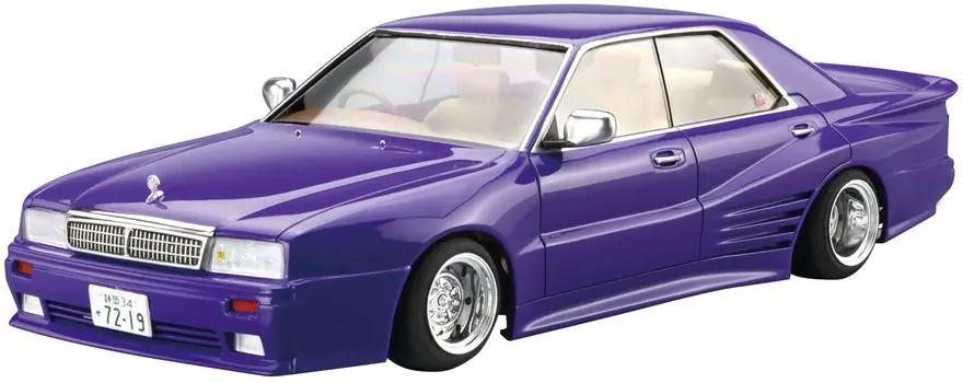 Aoshima Bunka Kyozaisha The High Socar Series Nissan Y31 Cima Пластиковая модель литьевого цвета 1/24 № 4