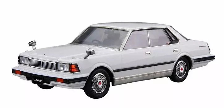 Aoshima Bunka Kyozaisha The Model Car Series Nissan P430 4HT280E Brougham 1982 Пластиковая модель 1/24 № 57 Cedric/Gloria