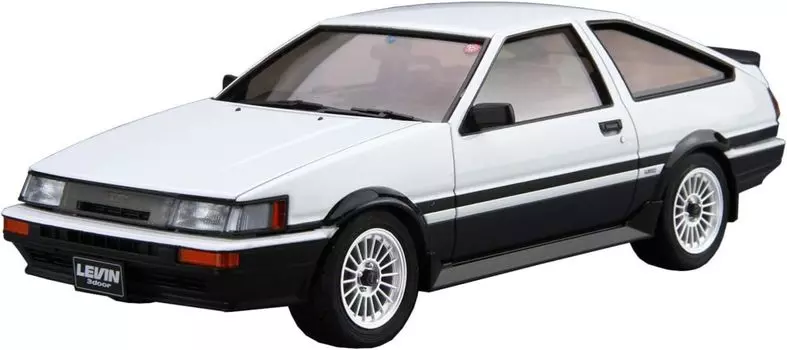 Aoshima Bunka Kyozaisha The Model Car Series Toyota AE86 Corolla Levin Пластиковая модель 1/24 №17 GT-APEX 85 (Машина)