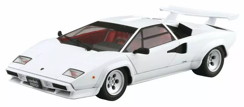 Aoshima Bunka Kyozaisha The Supercar Series 1985 Lamborghini Countach 5000QV Пластиковая модель 1/24 №9