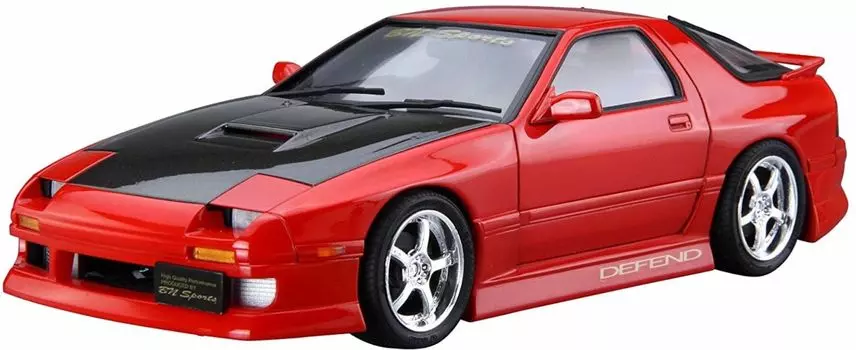 Aoshima Bunka Kyozaisha The Tuned Car Series Mazda BN Sports FC3S Пластиковая модель 1/24 № 40 RX-7 89