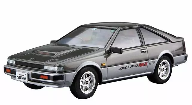 AOSHIMA Модель автомобиля серии Nissan S12 Turbo 1984 Пластиковая модель 1/24 No.84 Silvia/Segal RS-X