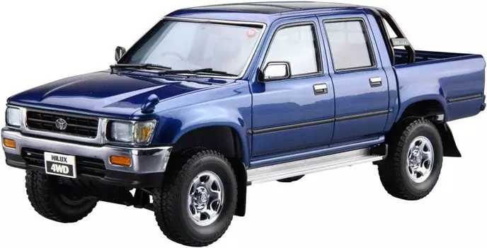 AOSHIMA Модель автомобиля Toyota LN107 Hilux Pickup Double Cab 4WD 1994 Пластиковая модель 1/24 № 20