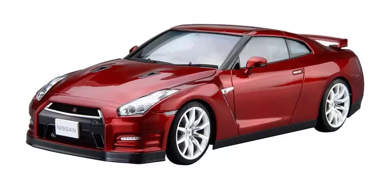 AOSHIMA The Model Car Series Nissan R35 Pure Edition 2014 Пластиковая модель 1/24 № 3 GT-R