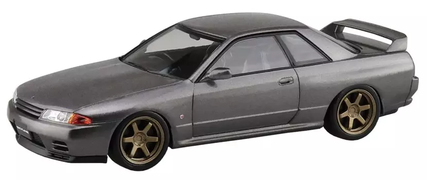 AOSHIMA The Snap Kit Series Nissan R32 Skyline Custom Wheel Серый пластик Модель 1/32 GT-R (Банда Металлик) Цветовая кодировка № 14-SP1