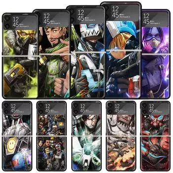 Apex Legends противоударный жесткий чехол для Samsung Galaxy Z Flip 4 3 5G чехол для телефона Z Flip3 Flip4 черный Fundas матовый чехол Samsung Z Flip 4