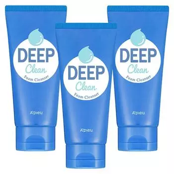 APIEU Deep Clean Пенное очищающее средство, 130 мл, 3 шт.