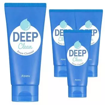 APIEU Deep Clean Пенное очищающее средство, 130 мл, 4 шт.