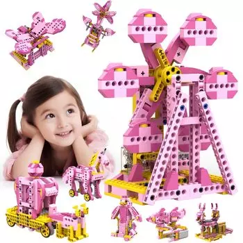 Apitor Robot G Amusement Park Block Set Сборка робота-игрушки для развивающей игрушки с сортировкой Рождество день рождения Начальная школа 6 лет и