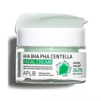 APLB AHA BHA PHA Крем для лица с центеллой 55 мл #55ml 1PCS