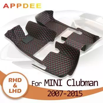 APPDEE Коврики в салон для MINI CLUBMAN(ДВЕ ДВЕРИ) 2007 2008 2009 2010 2011 2012 2013-2015 Пользовательские автомобильные колодки для ног автомобильные винный