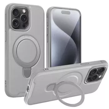Apple 14/ iPhone15pro Magnetic Leather Protective Case with Car Mount and Anti-Fall Feature 15 чёрный