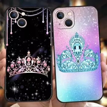 Подходит для чехла для мобильного телефона iPhone16, нового чехла для мобильного телефона Couple Crown. iPhone13