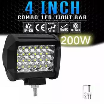 Applicable To Trucks Led Work Light High Strength And Durability LED Work Light White 304 Stainless Steel 4inch CHINA