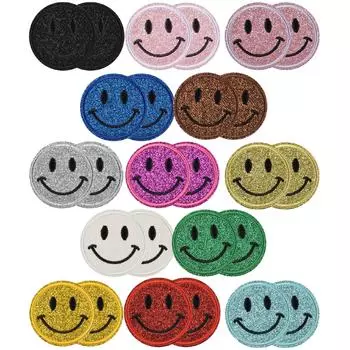 Аппликация Felimoa Iron Embroidery Patch Smile, набор из 26 штук