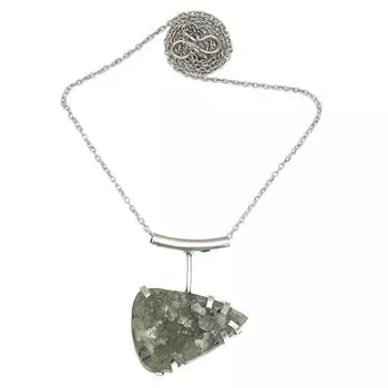 Aqua Marine Drusy Gemstone Mother s Day Silver Jewelry Necklace 20 in