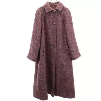 Aquascutum 70-е 80-е винтажное шерстяное пальто Фиолетовое Женское Б/У