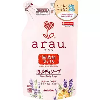 Арау. Мыло для тела Saraya Arau Bubble, сменный блок, 450 мл