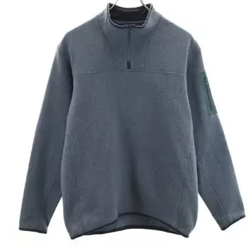 ARC TERYX Long sleeve half zip knit Outdoor jacket S Gray pullover Men s Used