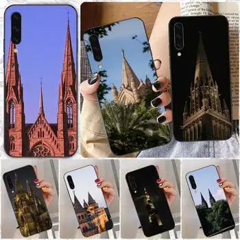Architectural Landscape Phone Case For Samsung A91 A81 A73 A72 A71 A30S A20 A12 A13 A52 A53 4G 5G Soft Black Phone Cover Samsung A91