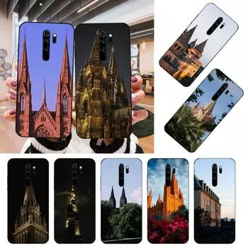 Architectural Landscape Phone Case For Xiaomi Mi 12 11T 10T 9T Lite Pro Ultra Note 10 Poco F3 F4 X4 GT Soft Black Phone Cover Xiaomi 12 or 12X