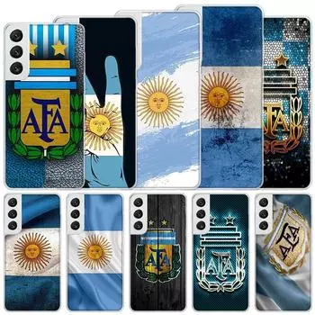 Argentina Flag Soft Case For Samsung Galaxy S22 S21 Ultra S20 FE S10 Plus Phone Cover S9 S8 + S10E S7 Edge S6 Funda Coque Samsung S21