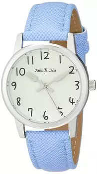 [Arias] Analog Amalfidia Waterproof Leather Strap White Dial WW20028A-172 Women s Blue