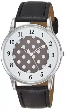 [Arias] Analog Fashion Watch Waterproof Leather Strap WW19011A-207 Women s Black