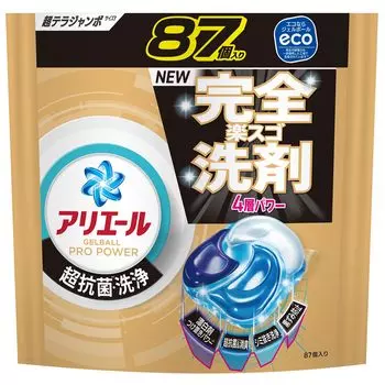 Ariel Стиральный порошок гель шариковый Pro Power Super Clean Fresh Scent сменный блок 87 штук антибактериальный/чистящий [большая емкость]