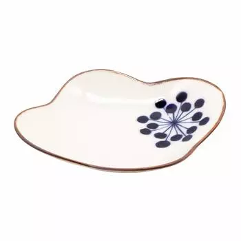 Arita ware айва маленькая 13 x 12 цветочных точек сделано в Японии 476744 тарелка, примерно. см, узор,