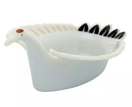 Arita ware Tokuyuki kiln lucky small bowl crane