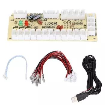 Аркадный игровой контроллер USB-энкодер с нулевой задержкой USB для кнопки джойстика для ПК для MAME для Raspberry